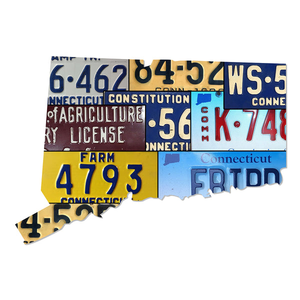 COLORADO License Plate Plasma Cut Map Sign the Centennial 